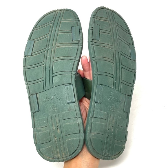 Joules Ara Green Rubber Sandals Size 7/38 - Picture 9 of 10
